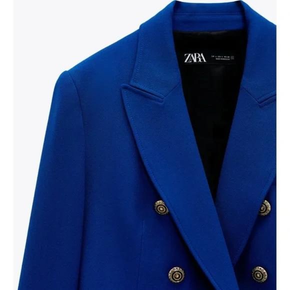 ZARA DOUBLE BREASTED BLAZER BALMAIN STYLE - Picture 12 of 13